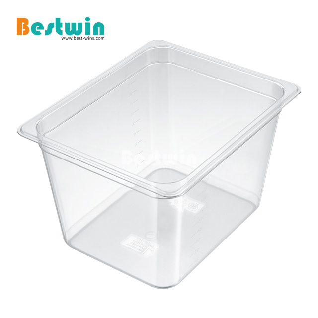 NSF Certification SGS Plastic PC 1/9 Size Catering kitchen food hotel pans GN pans Plastic Food Trays