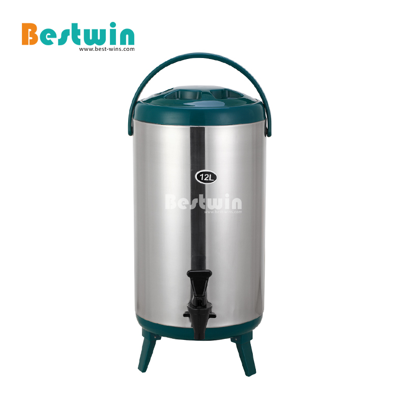 Portable Keep Warm and Cold Thermo Drink Barrel Insulated Beverage Container with Tap