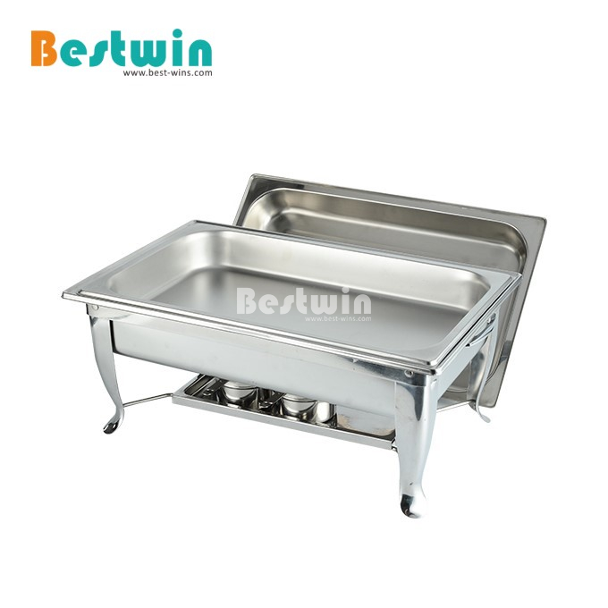 Buffet Supplies 9L Economy Stainless Steel Bending Legs Food Warmer Chafing Dish for Party